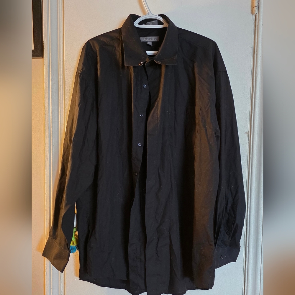 Men's Black Dress Shirt